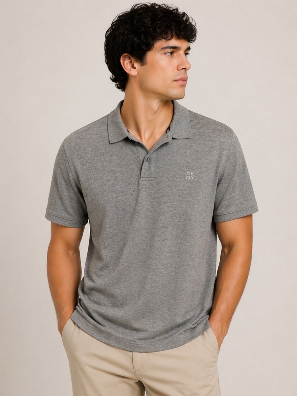 DKNY Gray Polo NWT